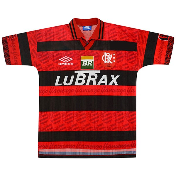 Authentic Camiseta Flamengo 1ª Retro 1995 1996 Rojo